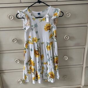 Old Navy girls size 10/12 sunflower Dress - NWT